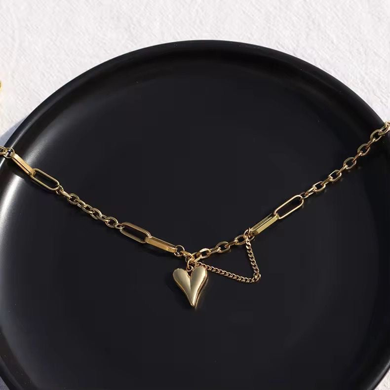 Juliette Heart Charm Necklace