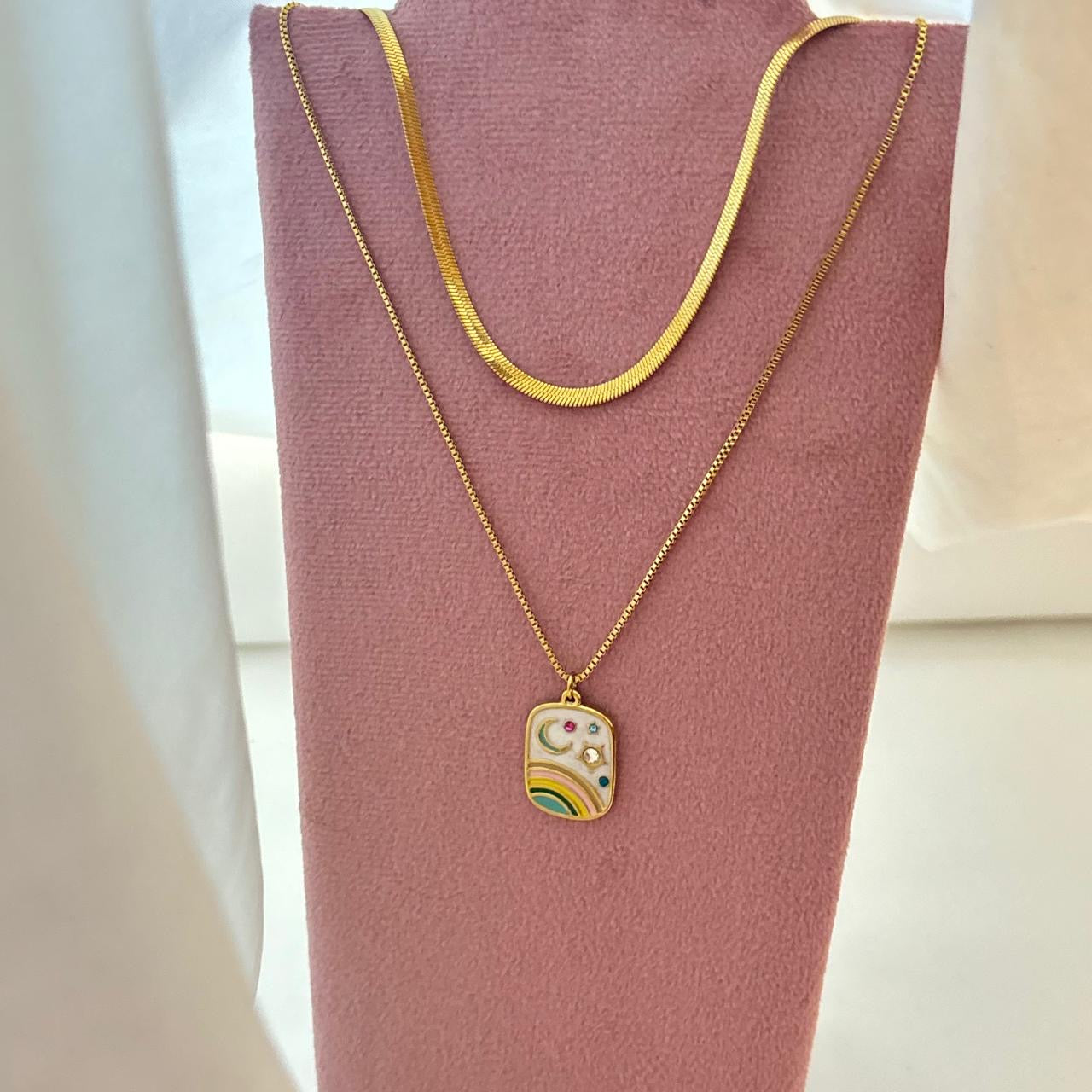 Pastel Dreams Layered Necklace