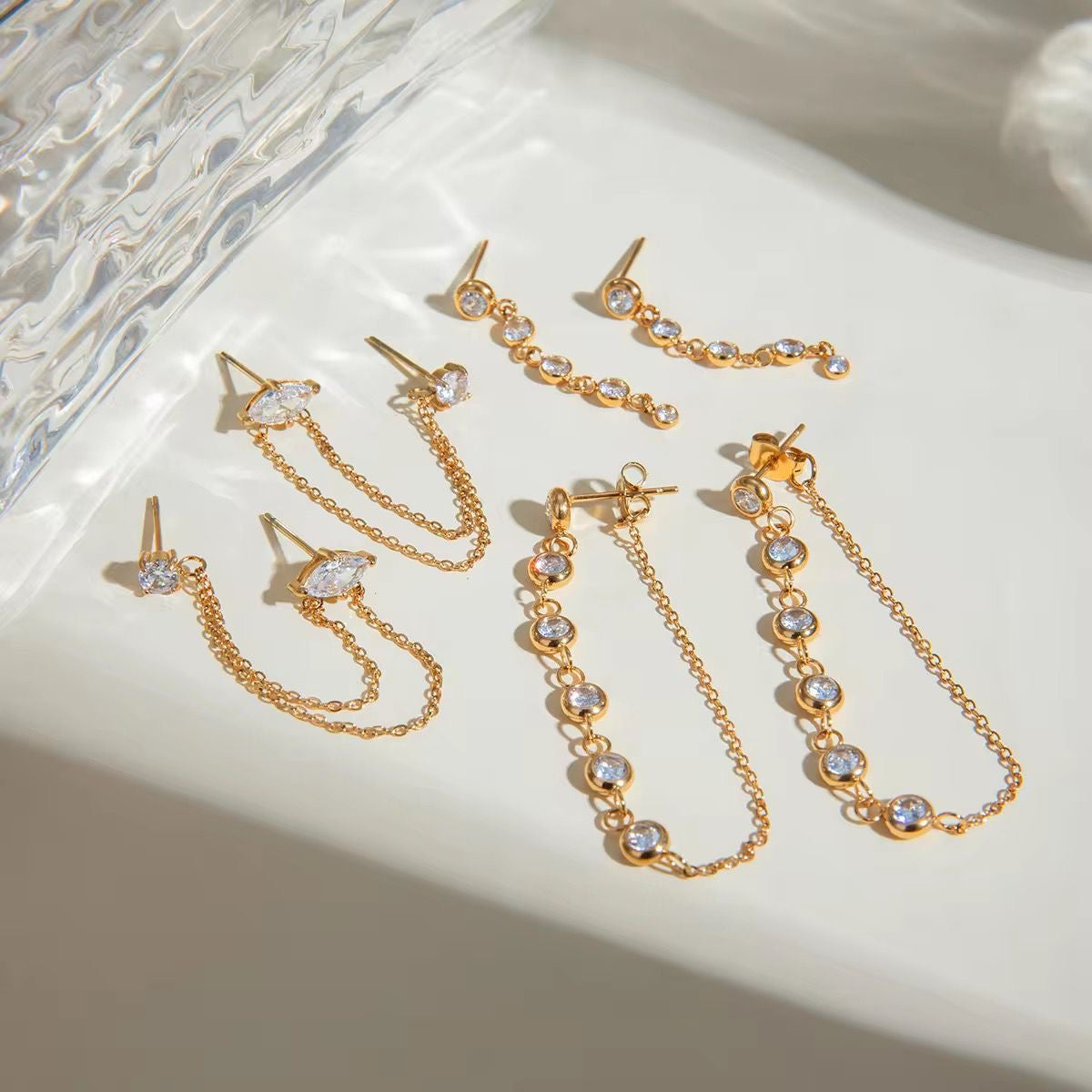 Glitzie Gal Stacked Studs