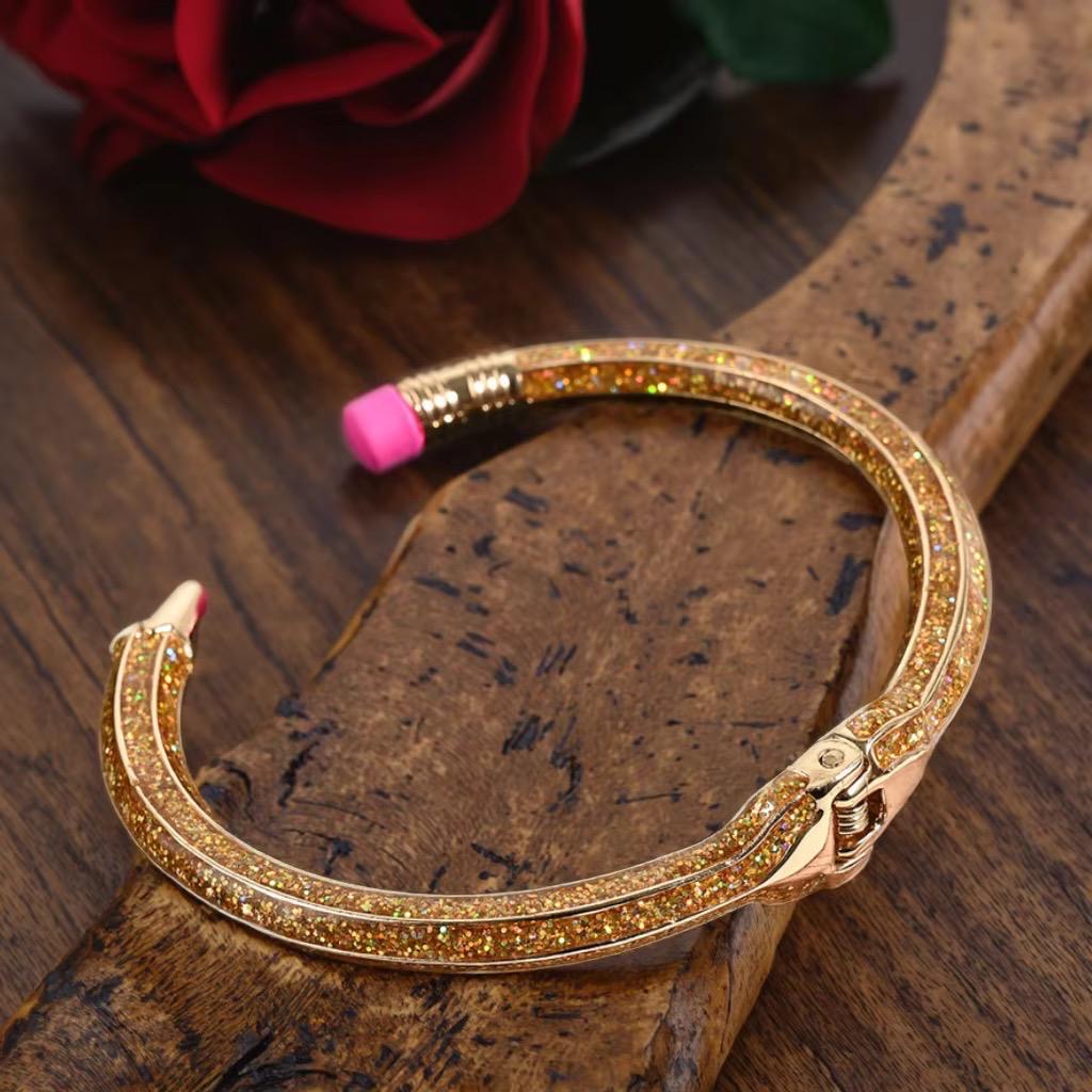 PENCIL Bracelet •Blingy Cherry Wood