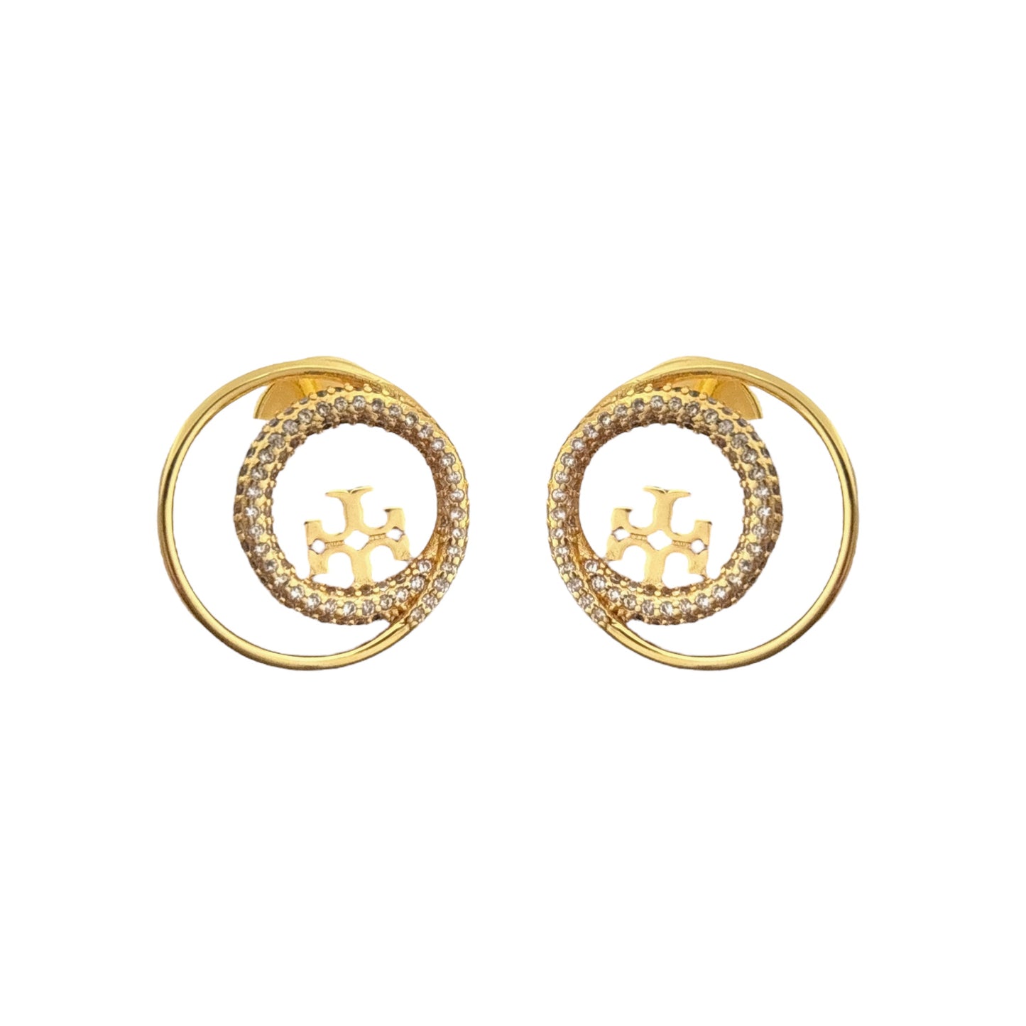 Swarovski Crystal LUX Miller Swirl Studs -22K