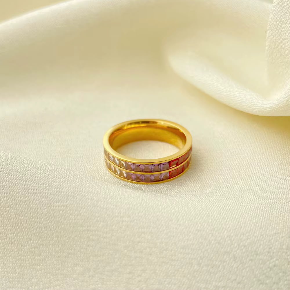 Rainbow Tennis Ring