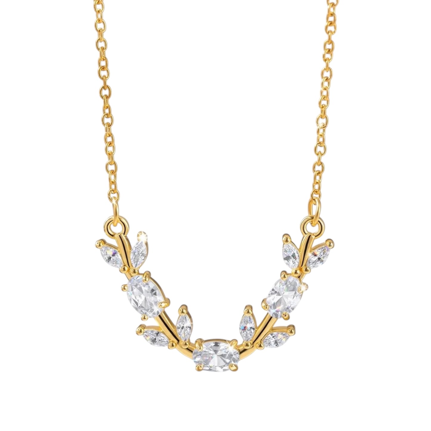 Diamond Tulip Necklace