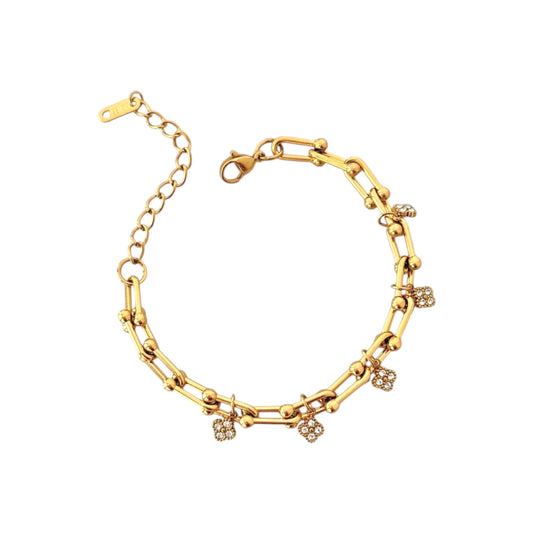 Link De Clovia Charm Bracelet