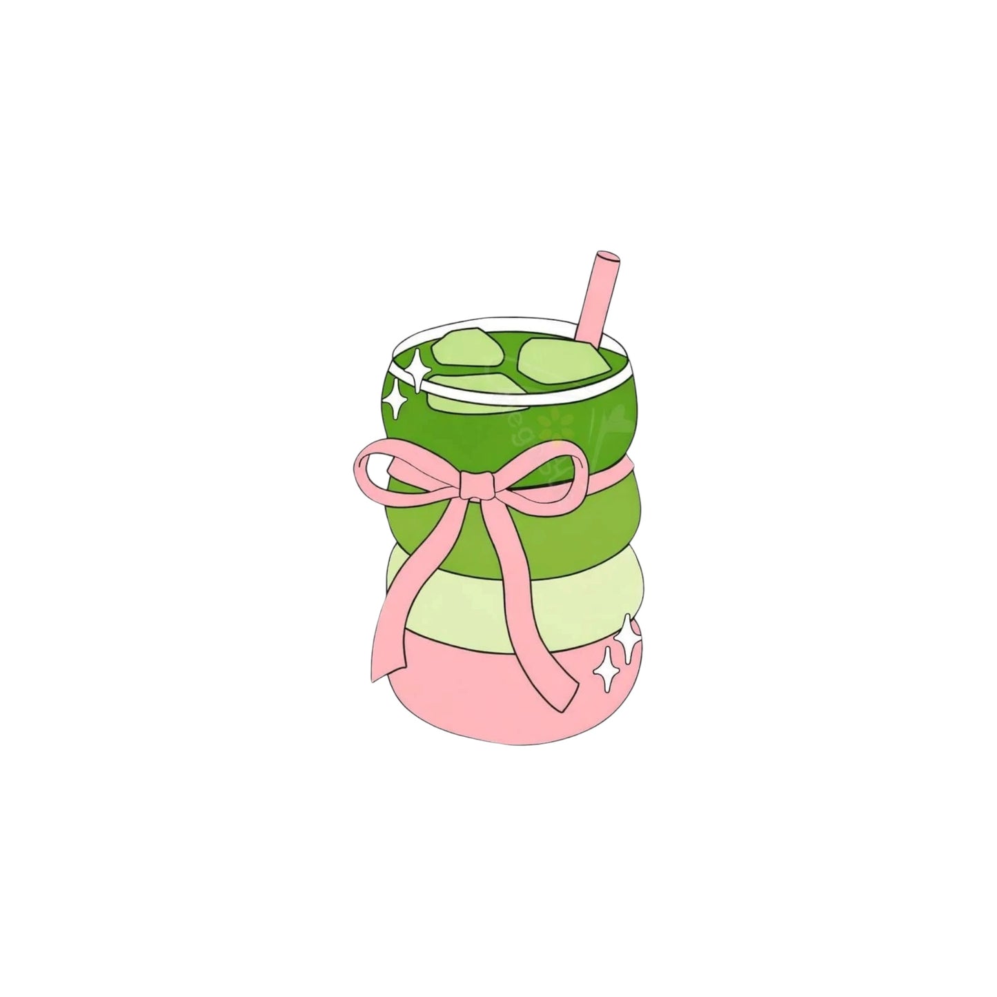 Matcha Phone Metal Charm