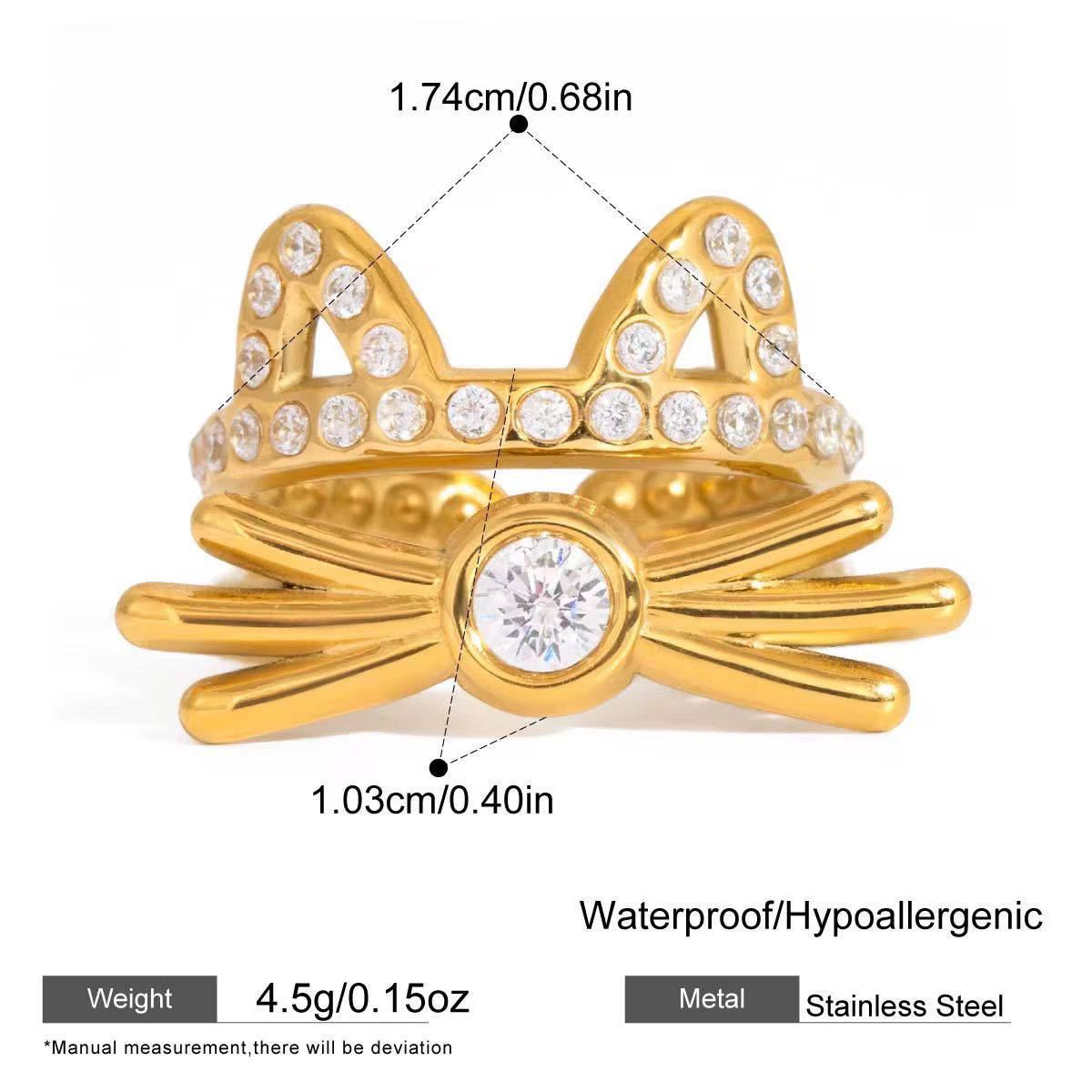 Neko Zircon Pave Ring