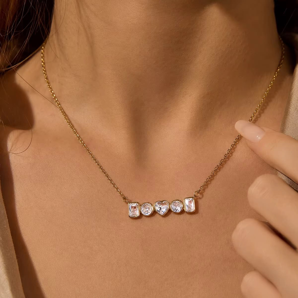 Heart of Light Bar Necklace