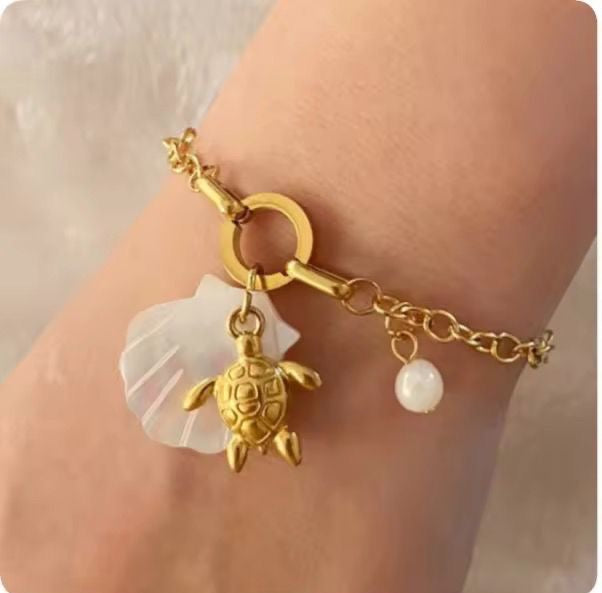 Coastal Gleam Charm Bracelet