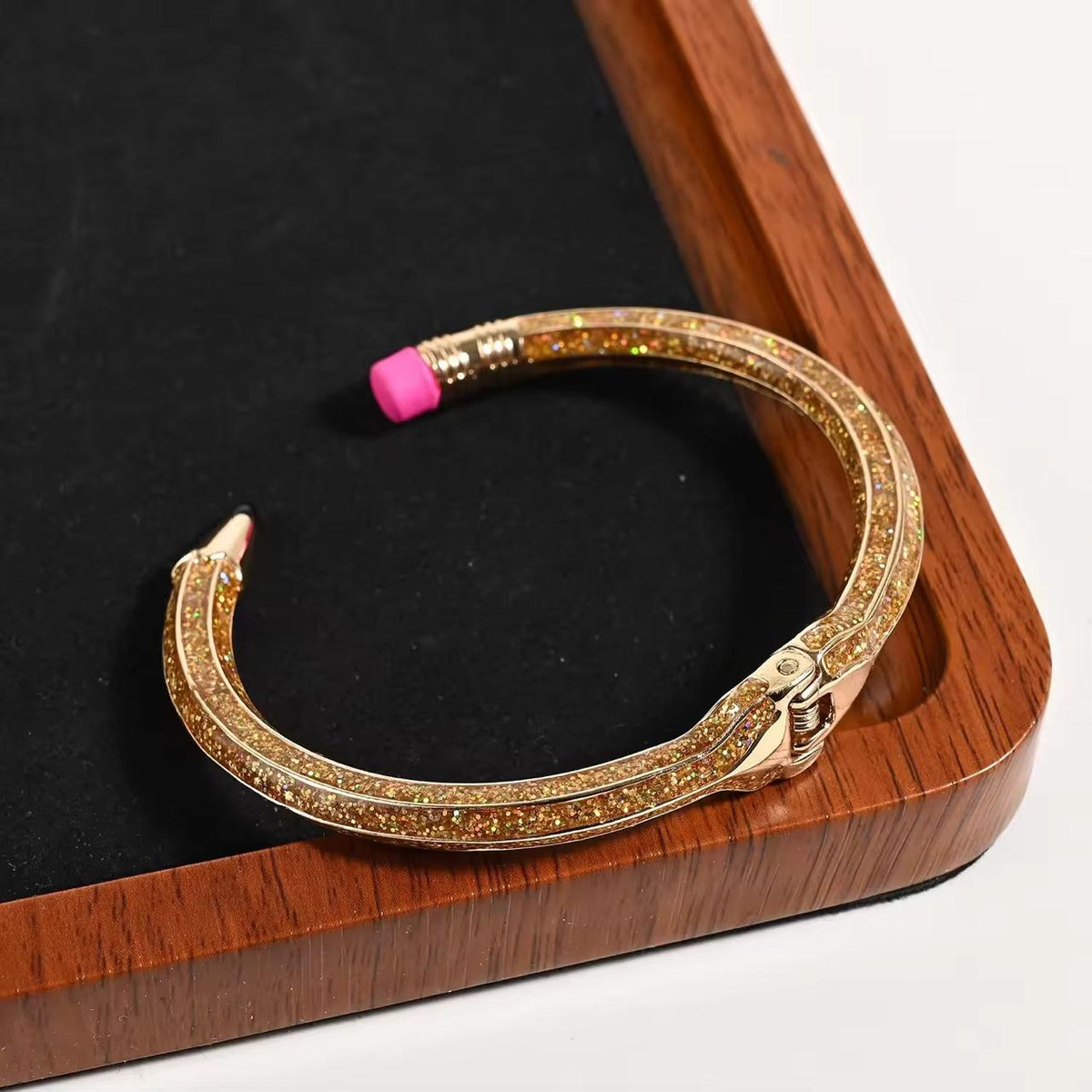PENCIL Bracelet •Blingy Cherry Wood