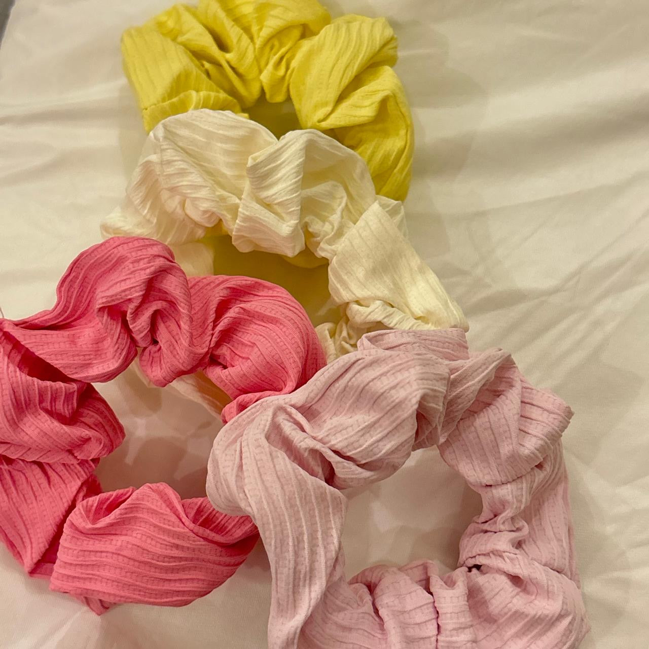 Poppy Crinkle Textured Scrunchie