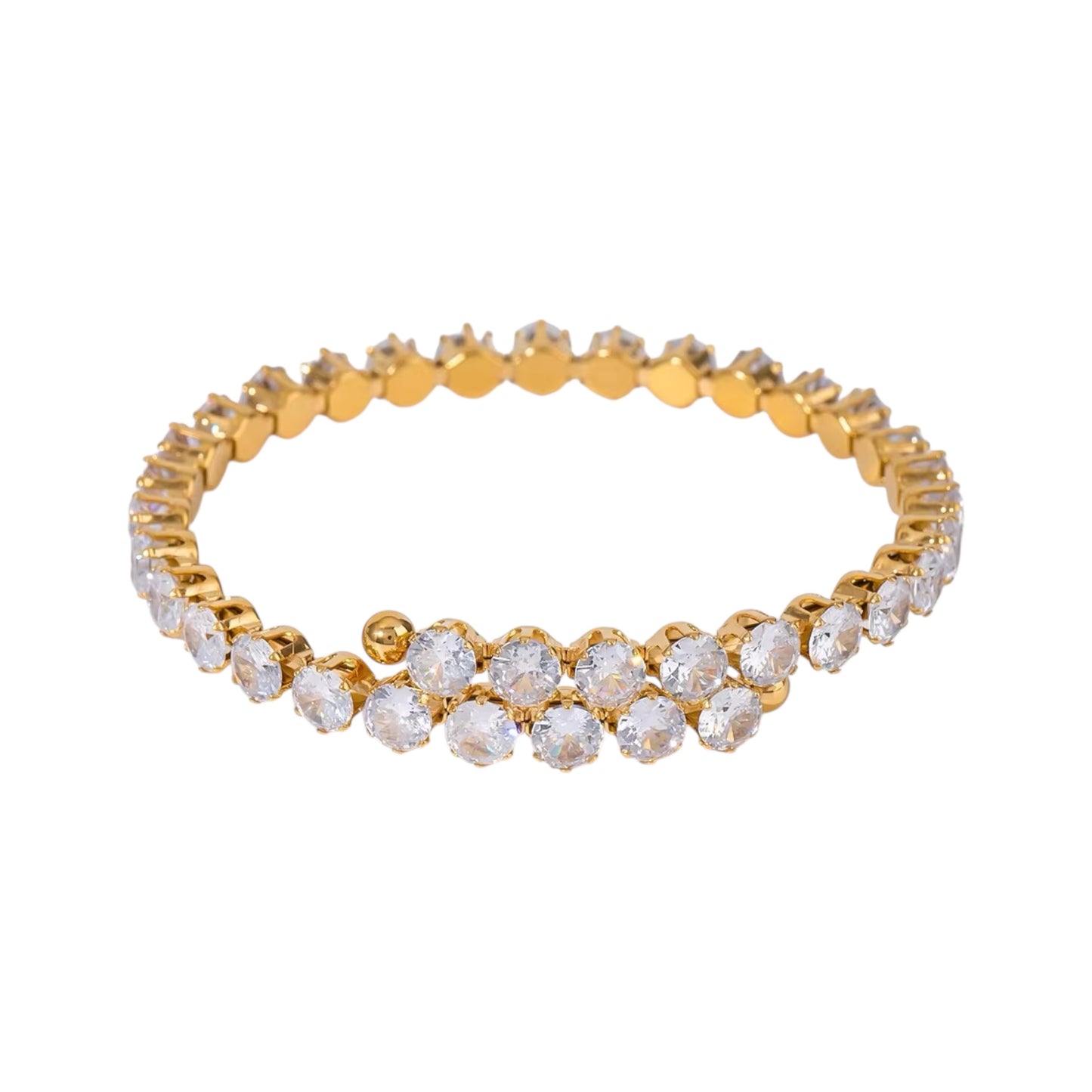 Princess Diamond Cuff -18K