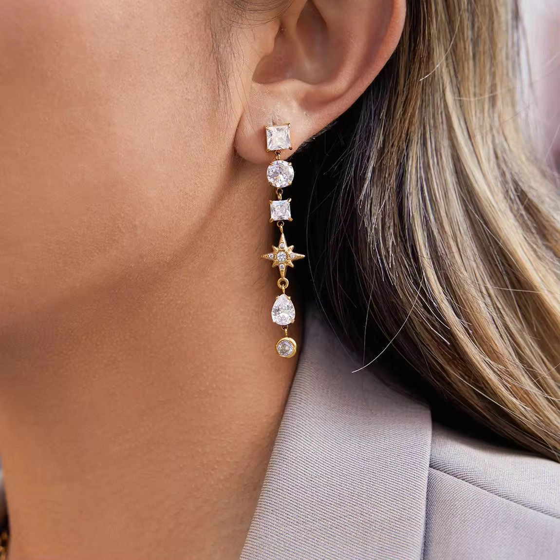 Moonlit Muse Gem Earrings