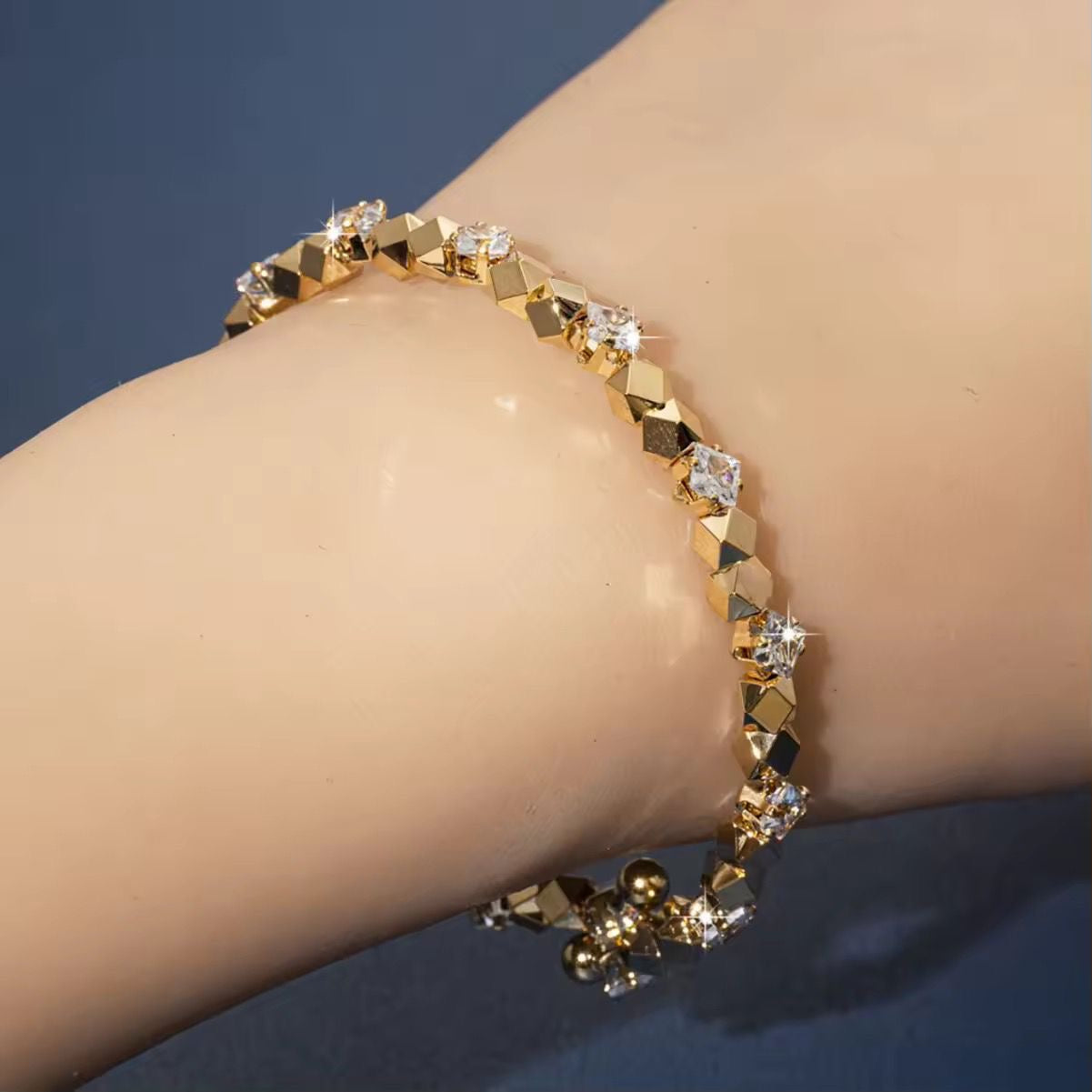 Gold Monaco Bracelet