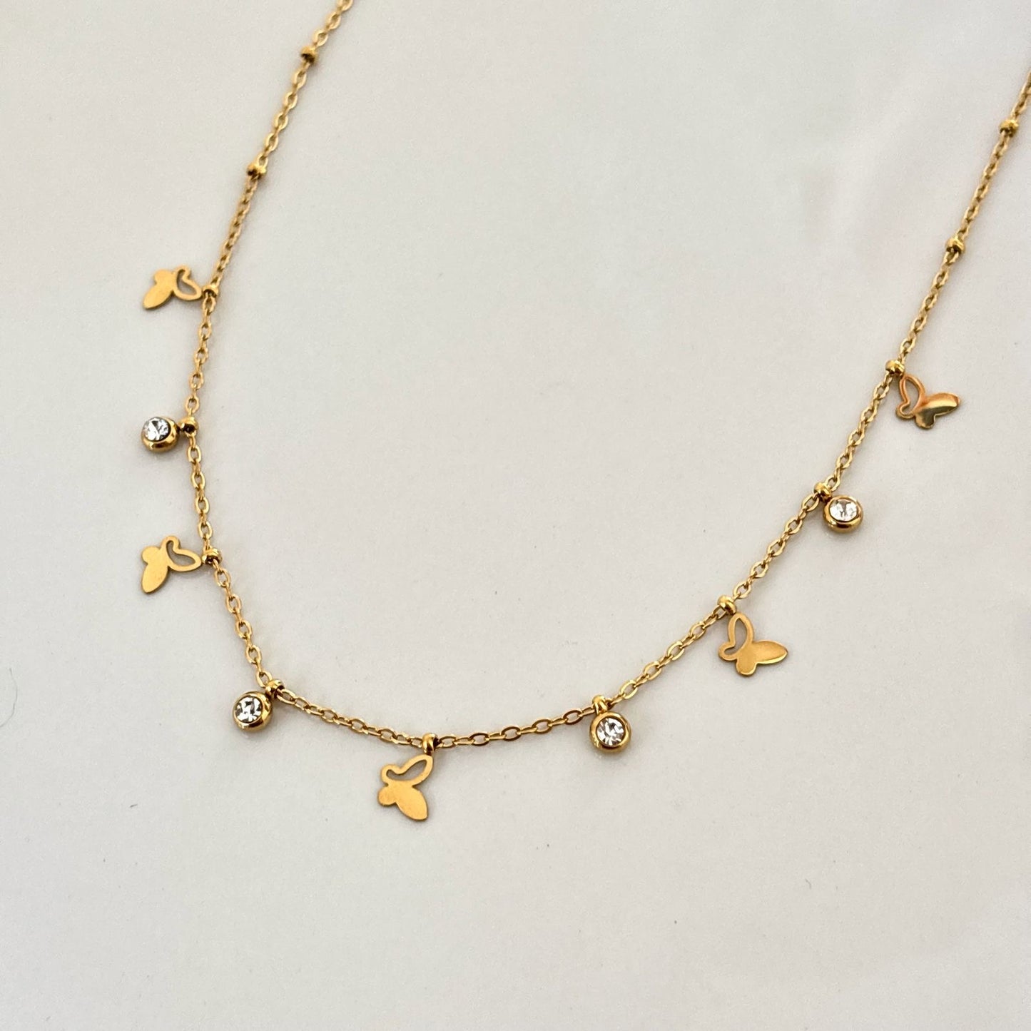 Fluttery Charm Necklace