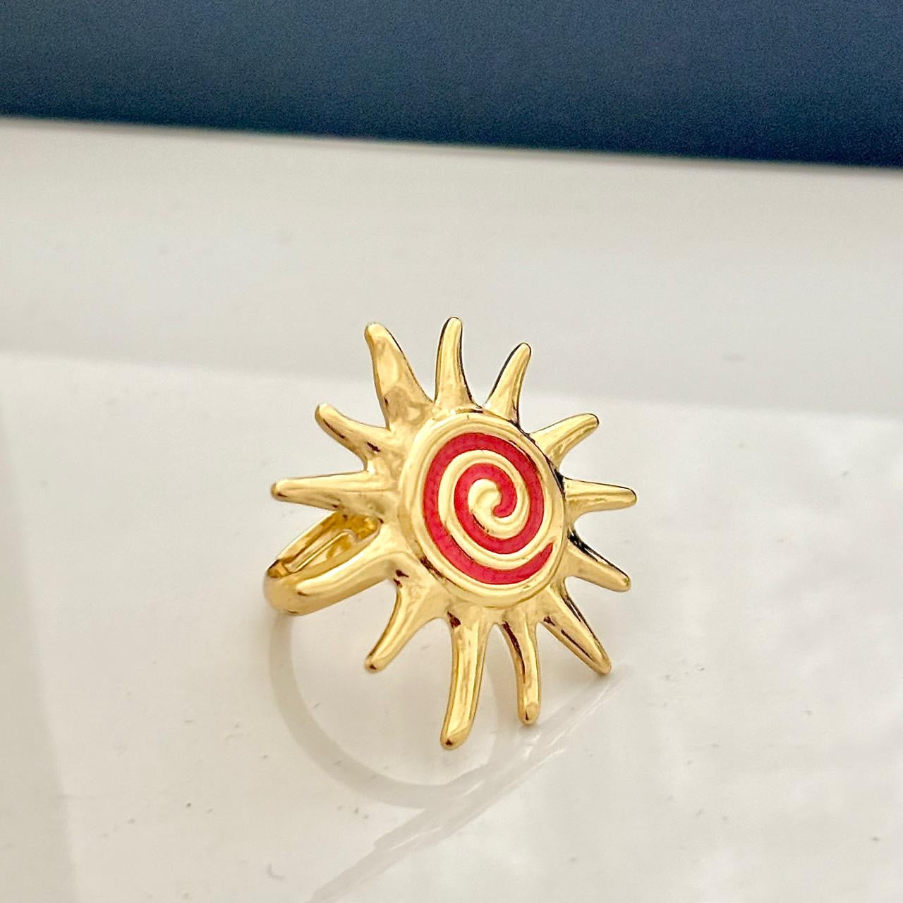 Sunbloom Ring -Red