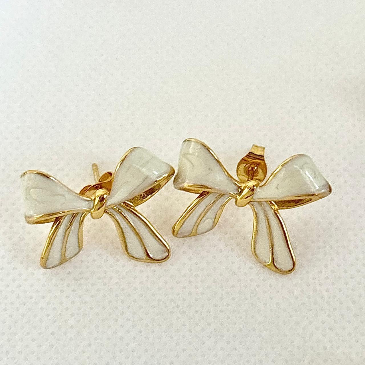 Baby Coquette Bow Studs