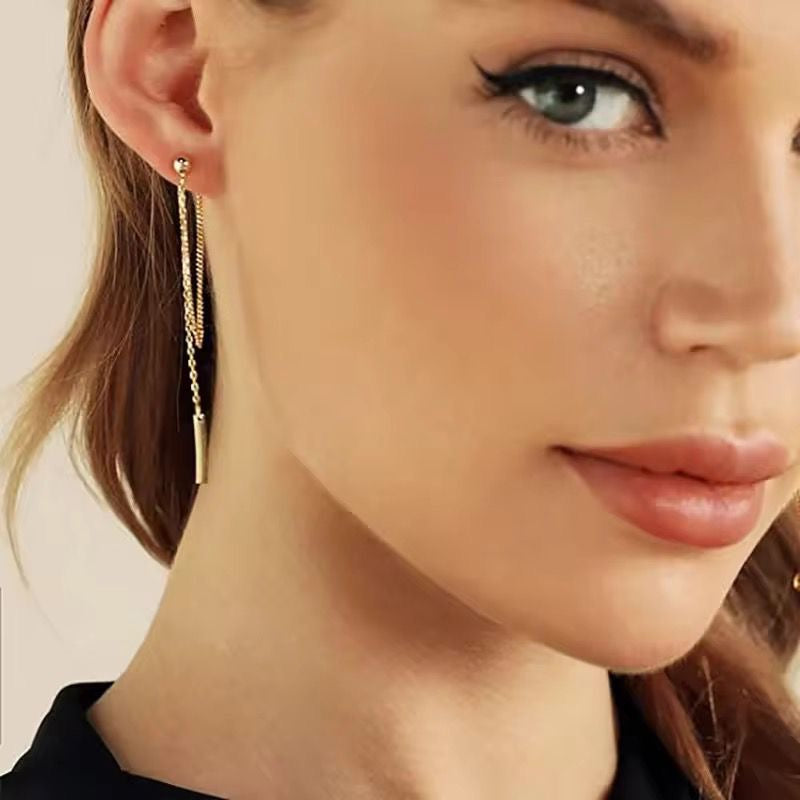 Chained To Perfection Dangler Studs