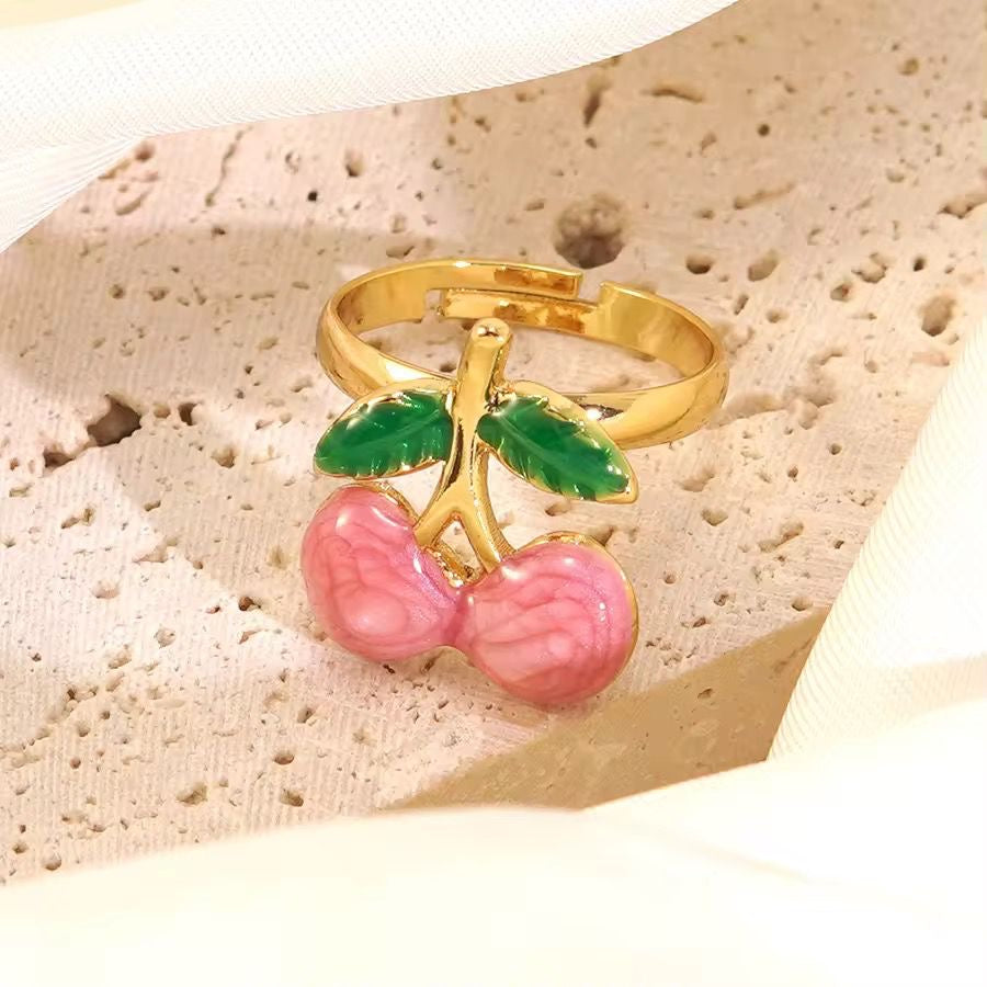 Cherry Berry Ring -Pink