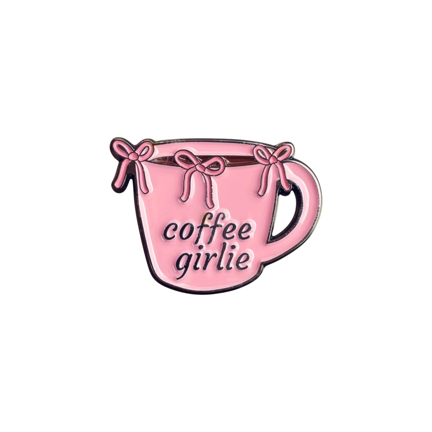 Coffee Girlie Phone Metal Charm