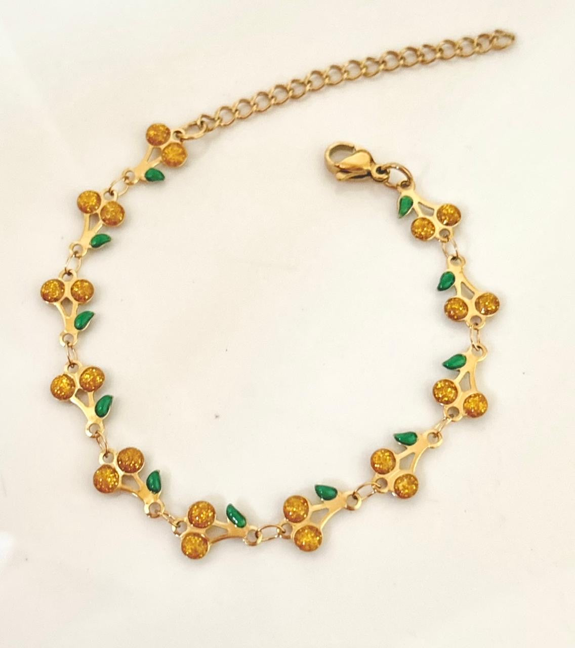 Cherry Crush Bracelet -Yellow