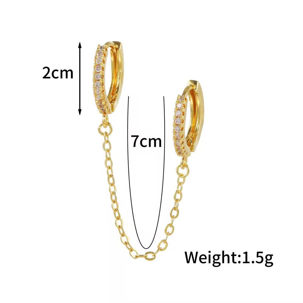 Bling Cz Stack Hoops