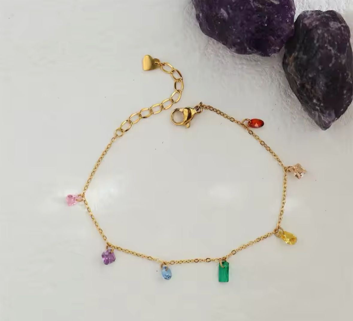 Jasmine Crystal Anklet