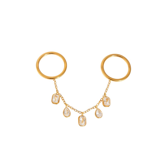 Chandelier Drape Stack Ring