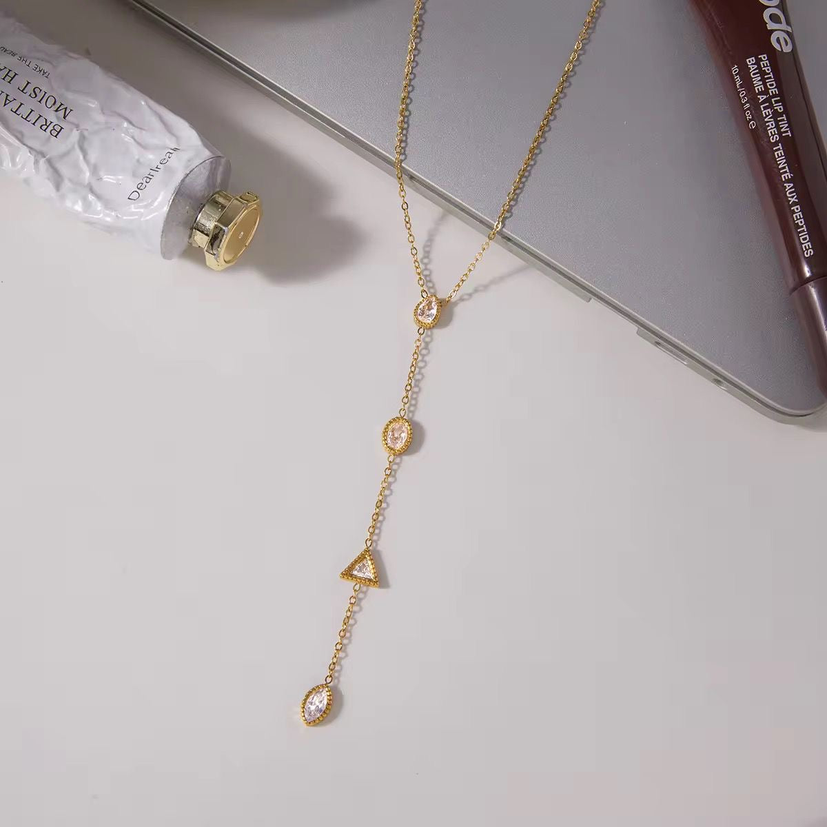 Amalfi Diamond Lariat Necklace