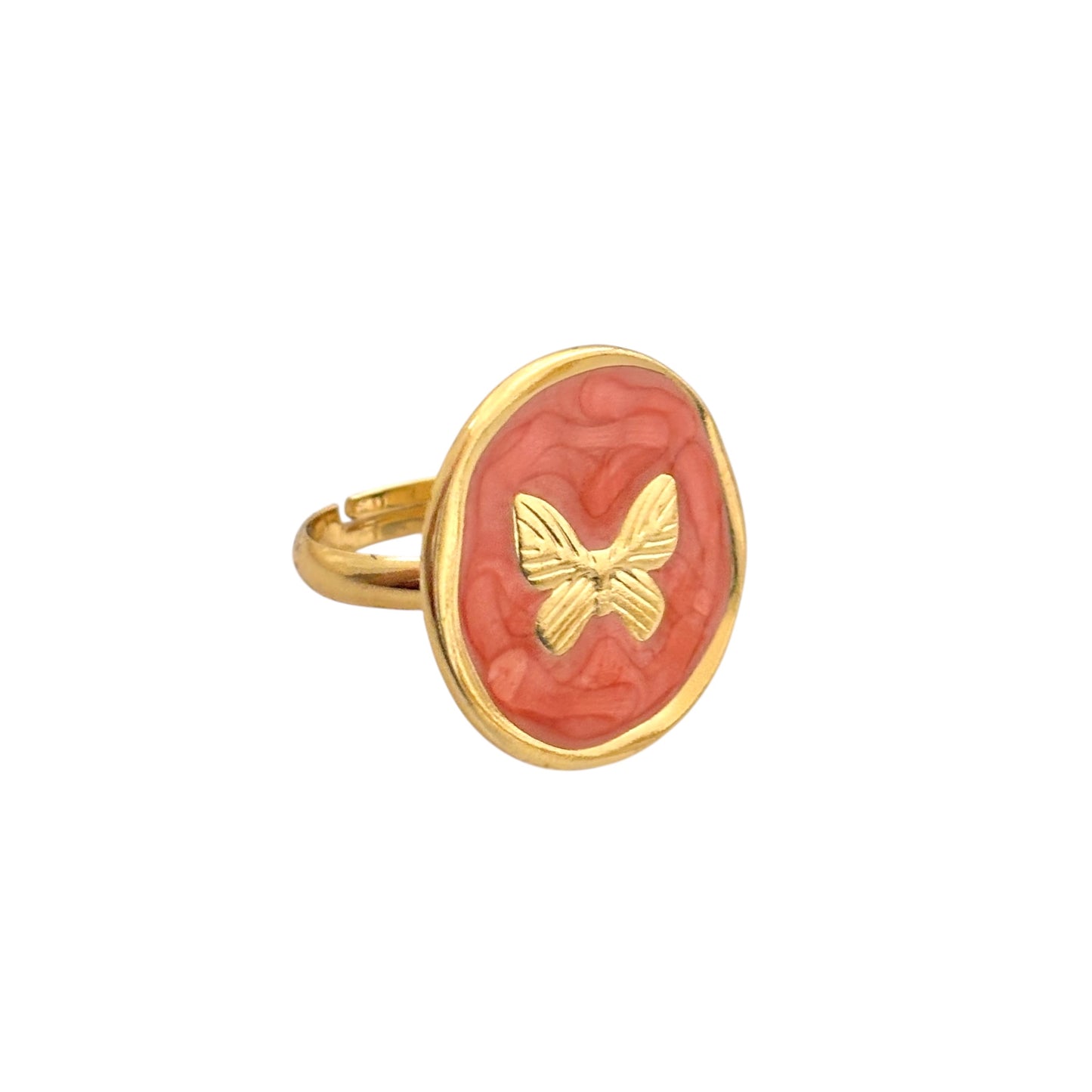 Flutter Ring -Peach
