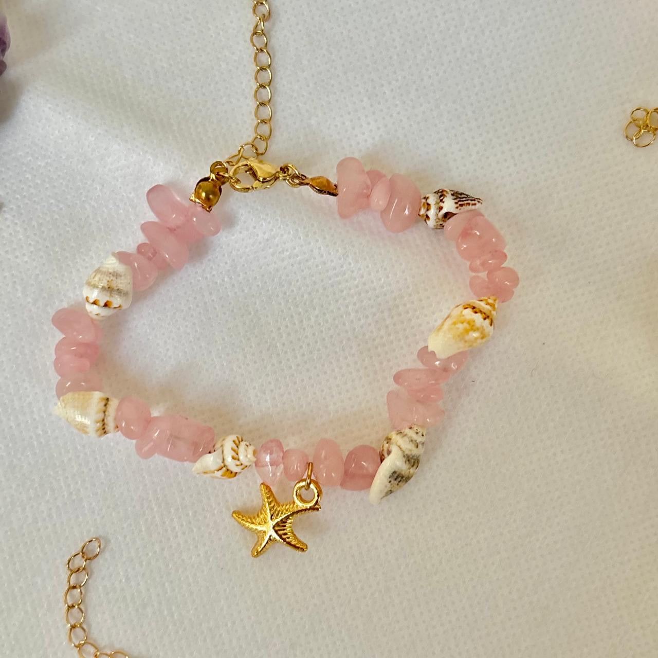 Sea Serenity Bracelet -Pink Quartz