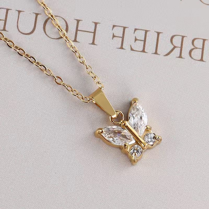 Glass Wings Necklace