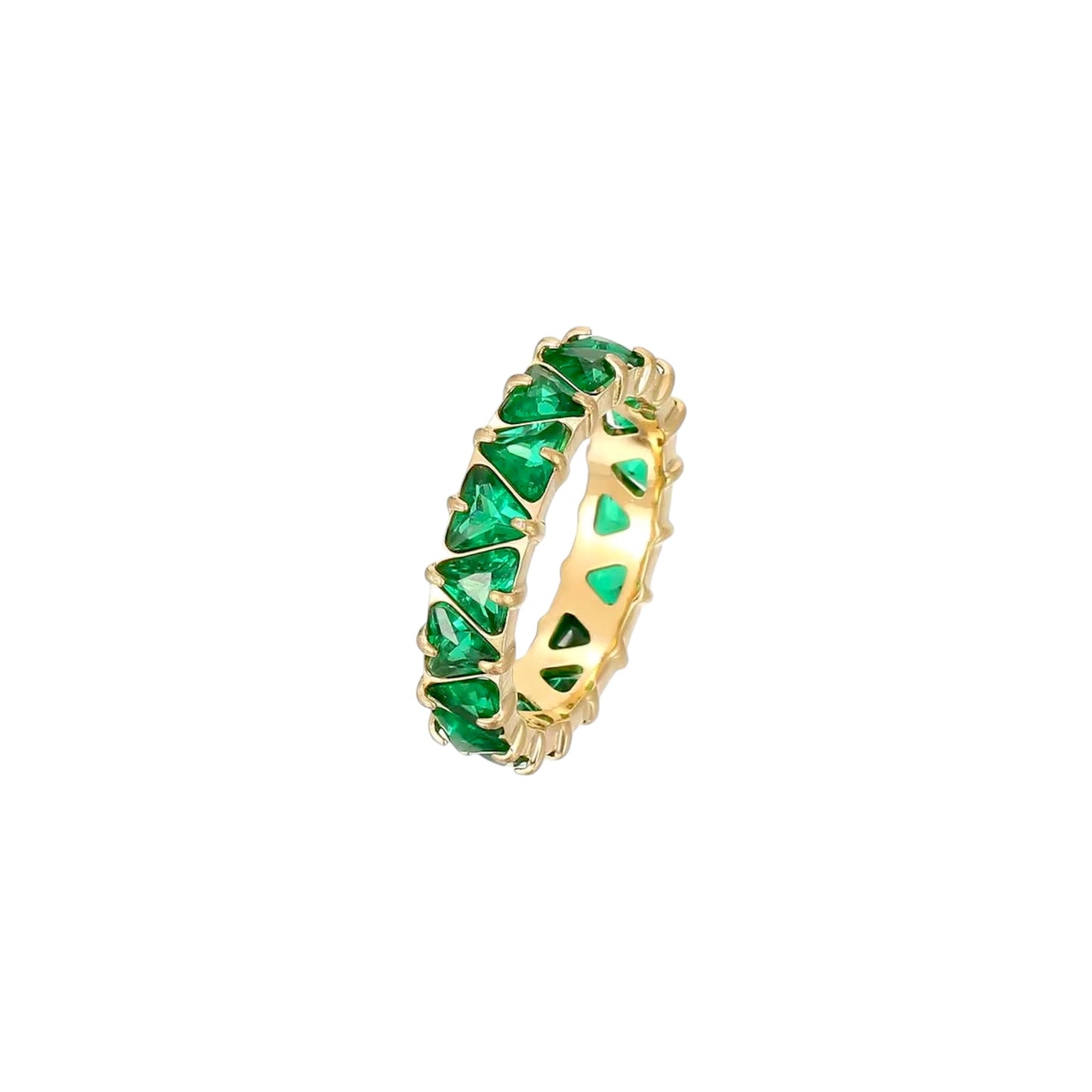 Elysian Starlit Emeralds Ring