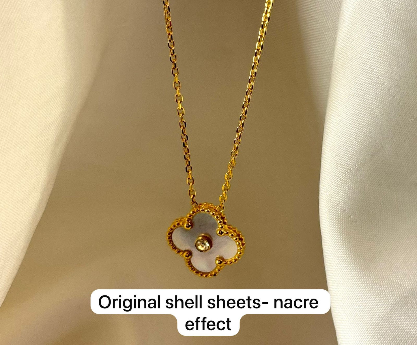 Perlé Queen Clove Necklace -Shell