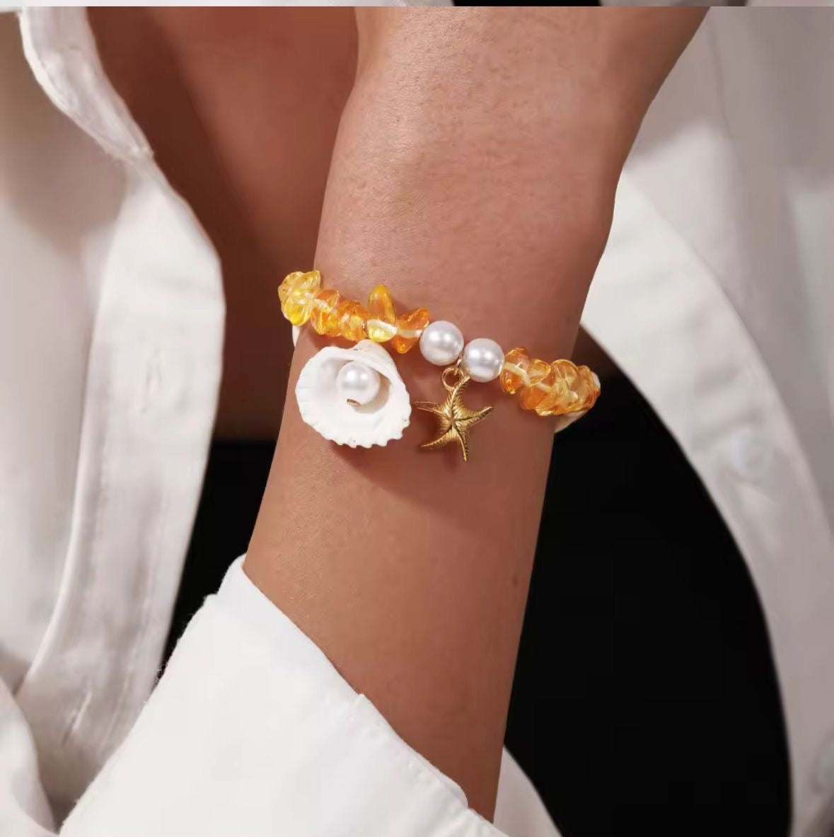 Starlight Coastal Bracelet -Citrine Yellow
