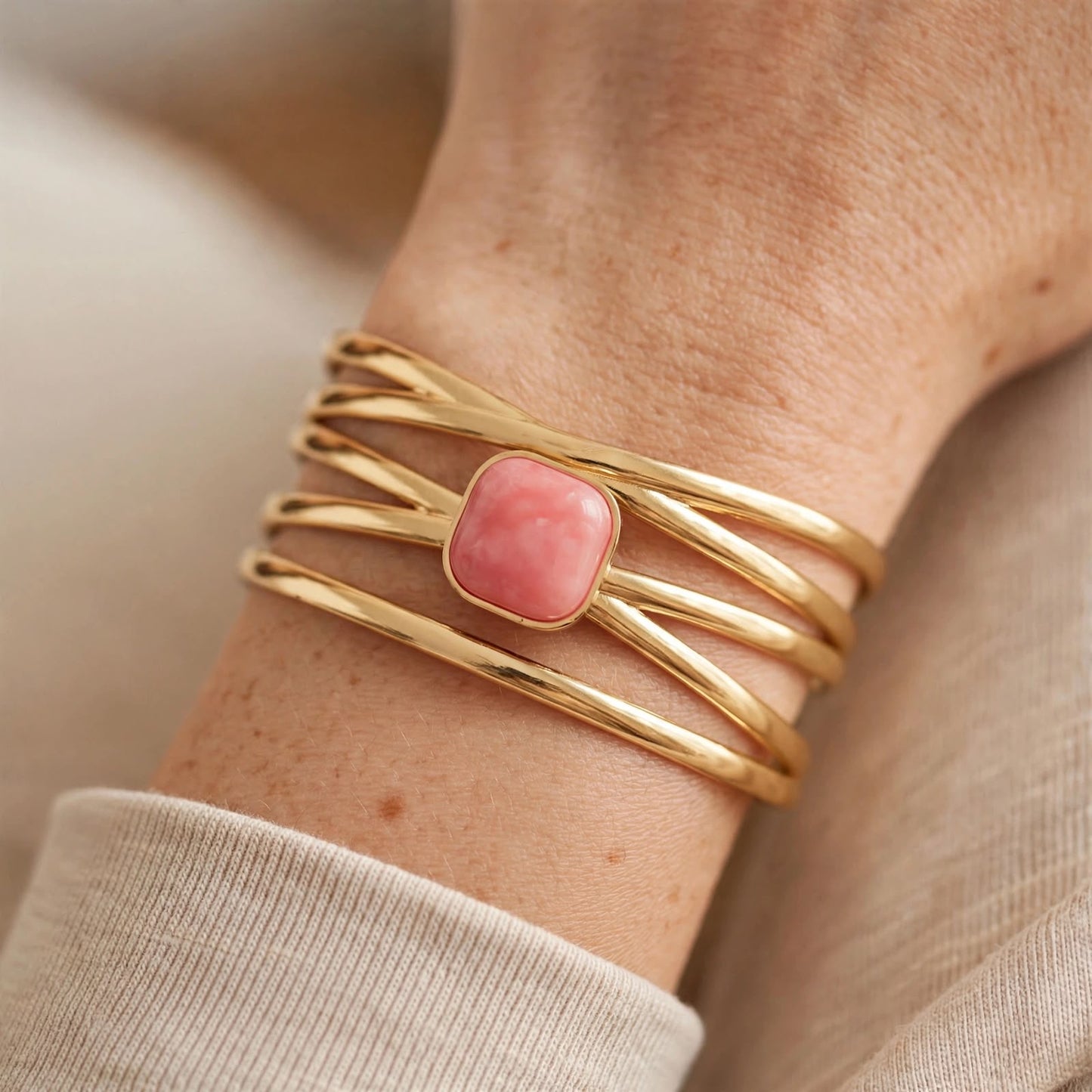 Fuchsia Swirl Cuff