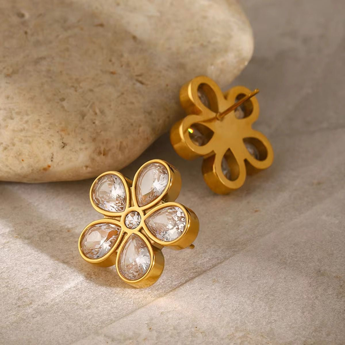 Crystal Flora Studs
