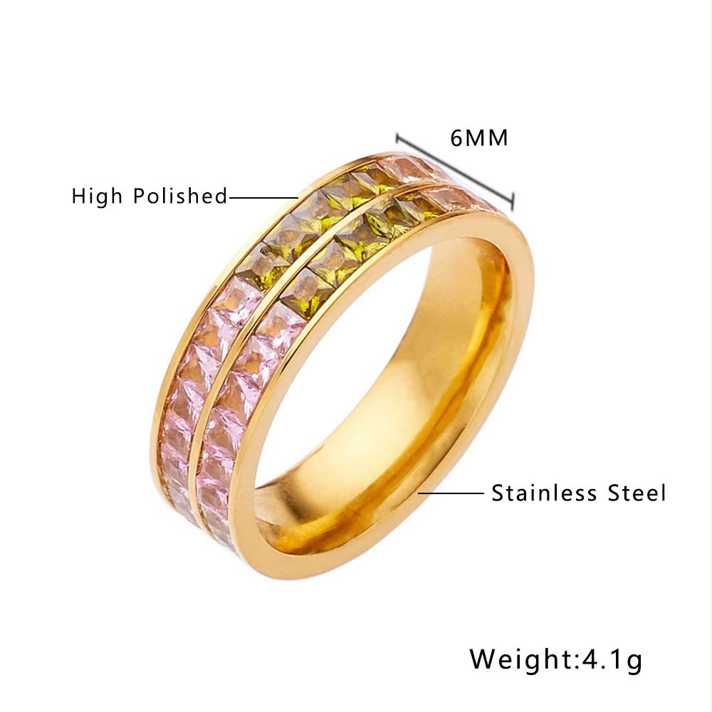 Rainbow Tennis Ring
