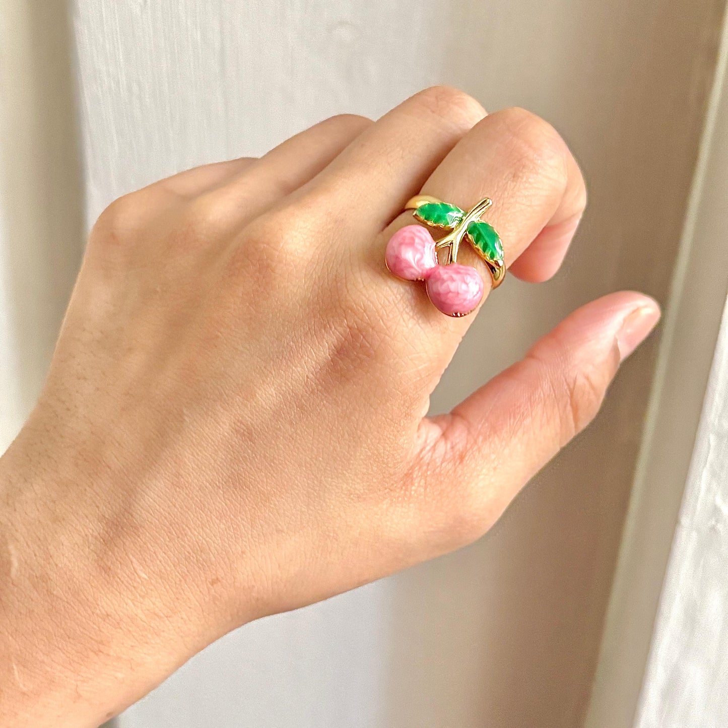 Cherry Berry Ring -Pink