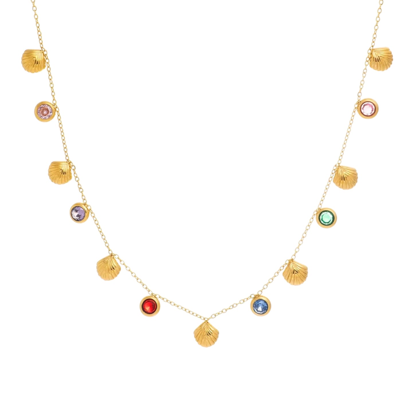 Gem Whisper Cz Charm Necklace