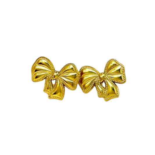 Disty Bow Studs -18K