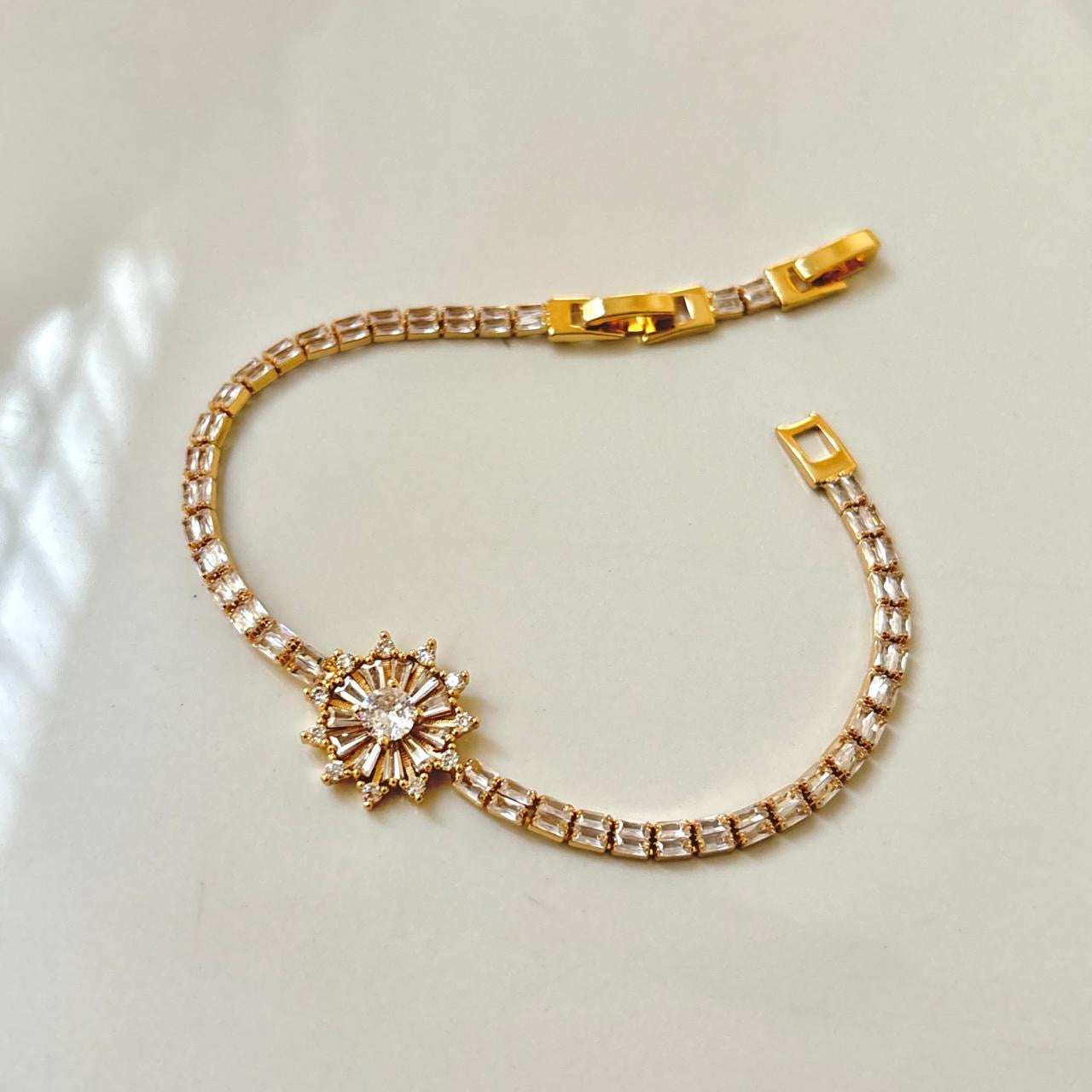 Shimmer Baguette Tennis Bracelet