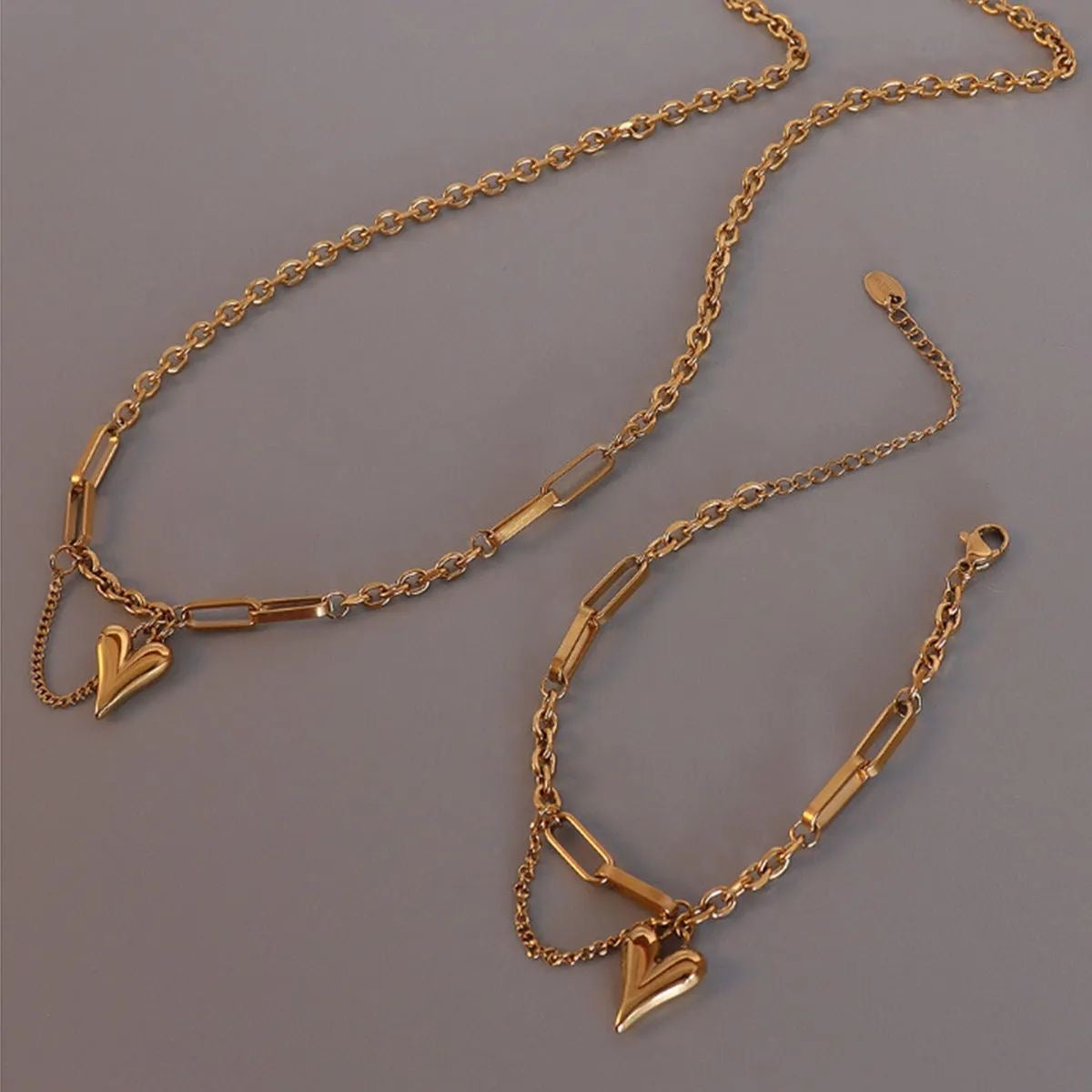 Juliette Heart Charm Necklace