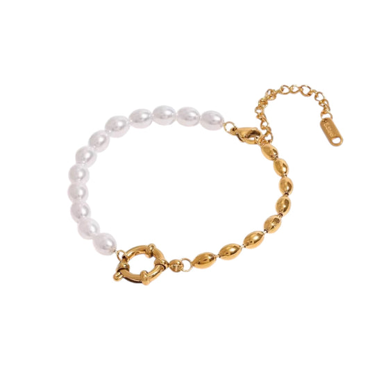 Perle X Gold Beaded Bracelet