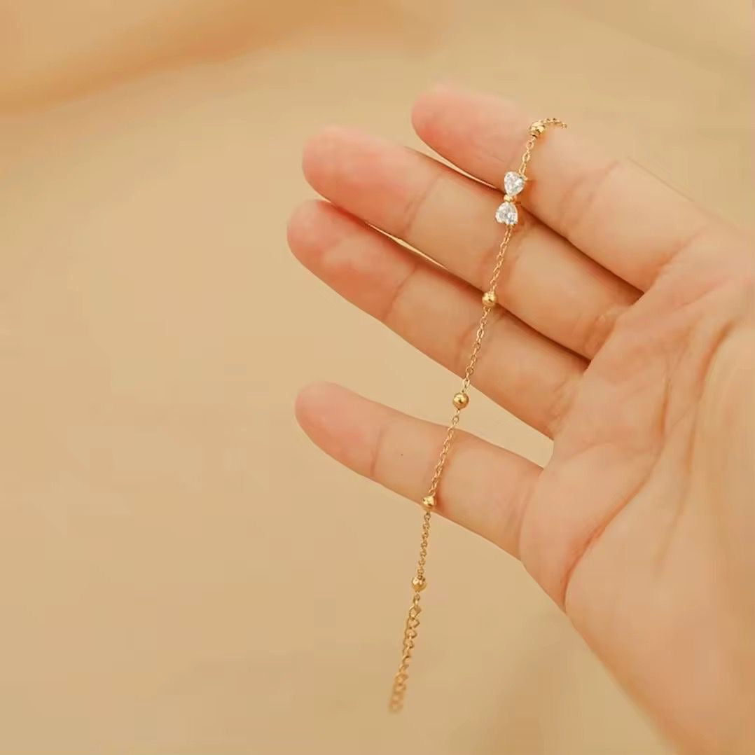 Crystal Bow Bracelet