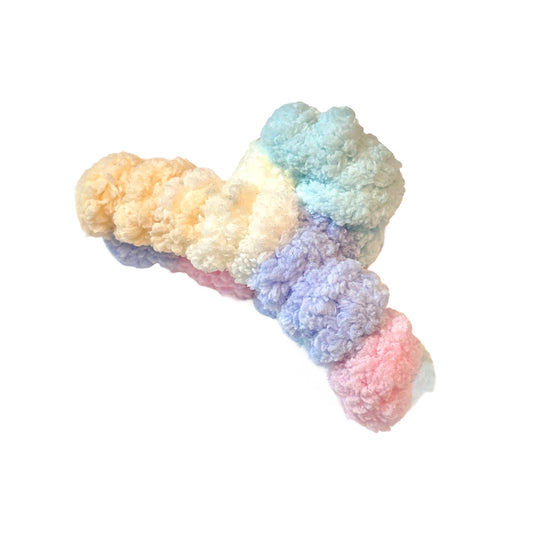 Cotton Candy Fluff Claw Clip