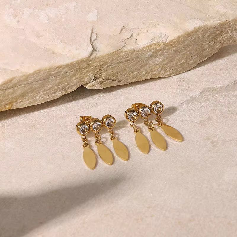 Jasper Charm Studs