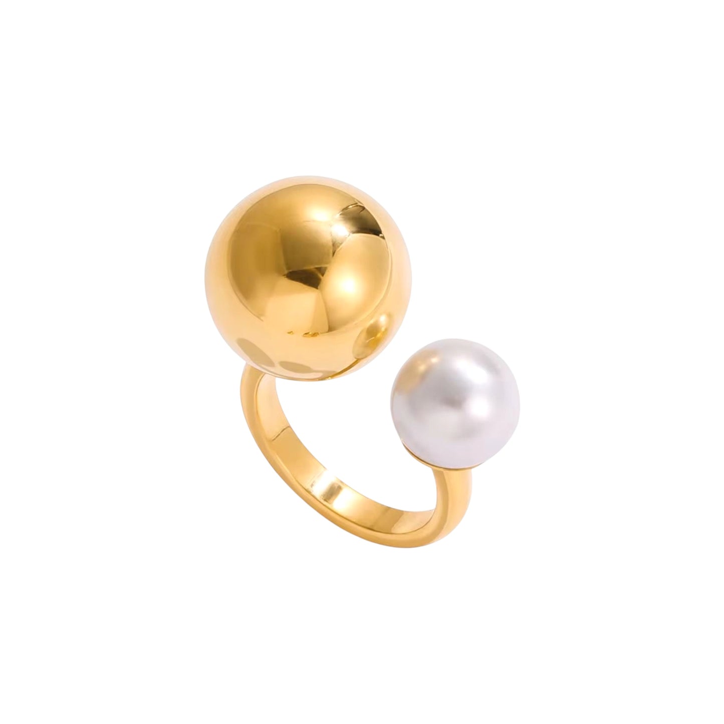 Pearl Party Ring -Adjustable