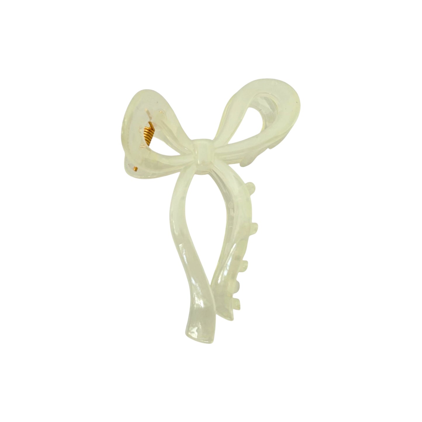 Marble Pastel Bow Claw Clip -Mint Sage