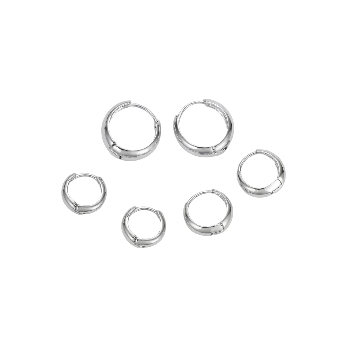 Everyday Thicc Hoops -Silver