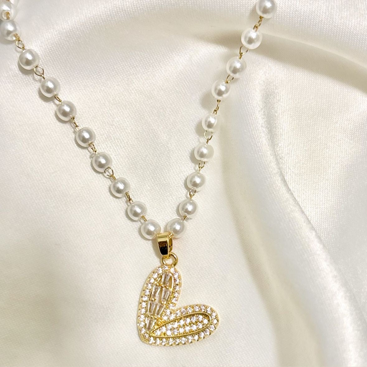 Pearl’s Heart Necklace